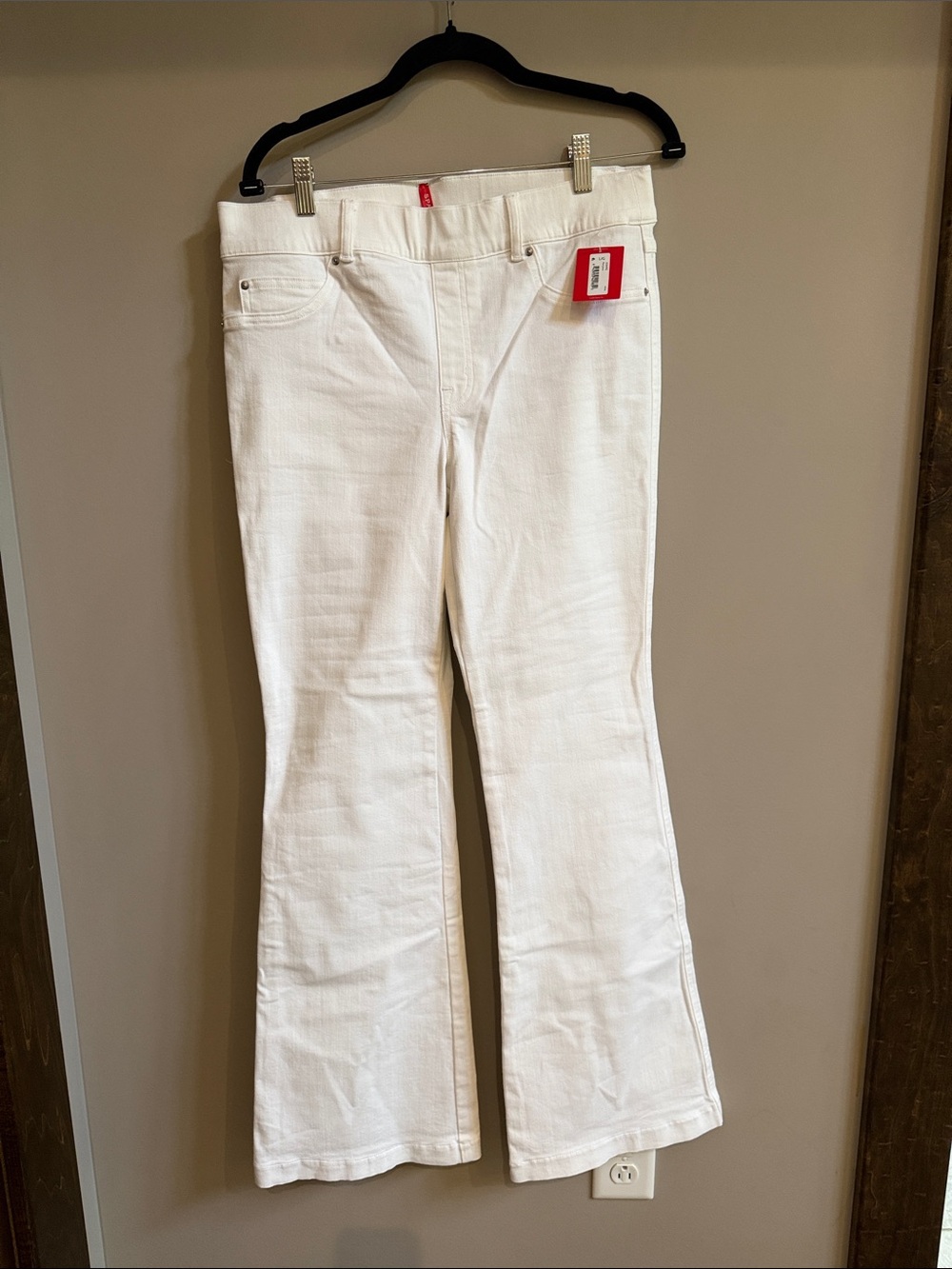 SPANX White Flare Jeans - Clean Flared Silhouette